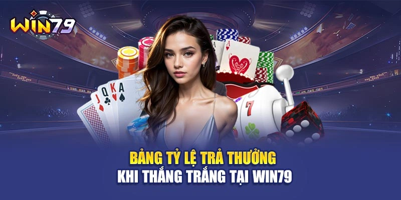 Bảng tỷ lệ trả thưởng khi thắng trắng tại WIN79